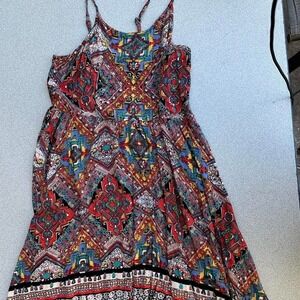 Angie Women Boho Summer short  Dress Size large